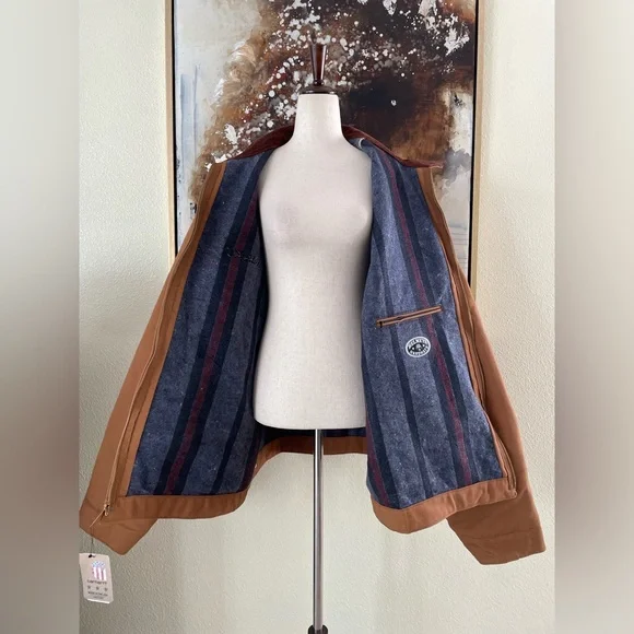 Vintage RARE Carhartt blanket lined Duck Detroit jacket size 3XL Tall BNWT~ - Picture 13 of 13